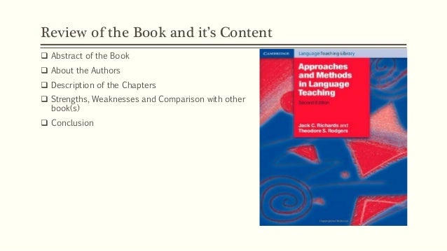 Book Approaches And Methods In Language Teaching